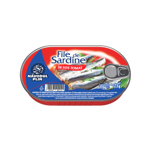 Năvodul Plin File de sardine în sos tomat 170g