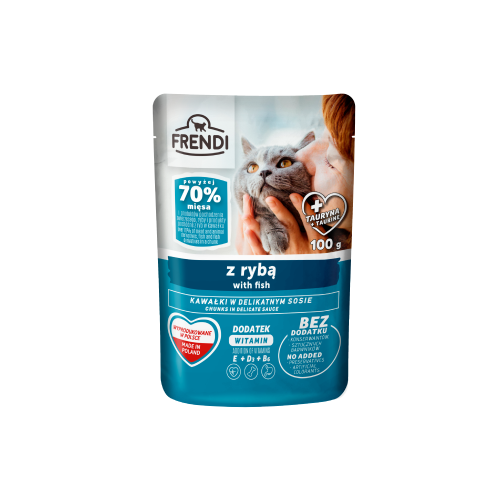 FRENDI Cat_Frendi Plic cu hrana umeda cu peste pt pisici 100g