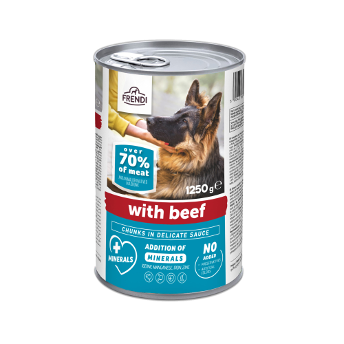 FRENDI Dog_Frendi Conserva cu carne de vita pt caini 1250g