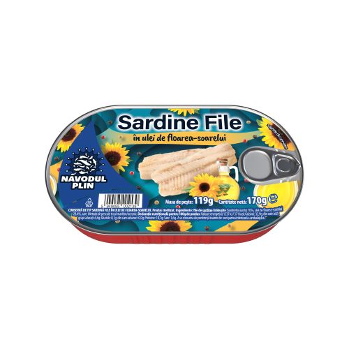 NP Sardine_NP - Sardine File Hansa - Ulei floarea soarelui
