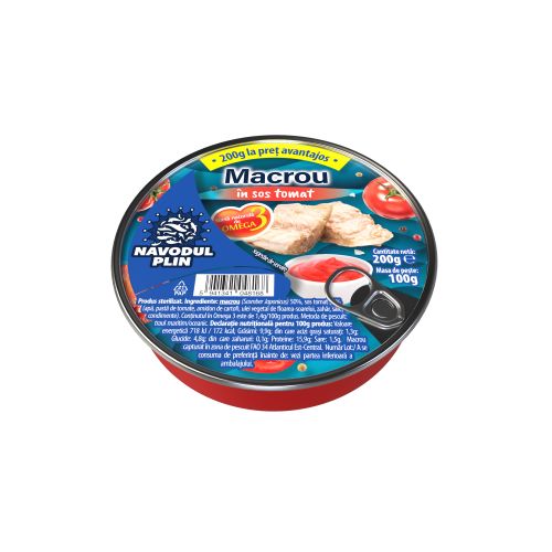 NP_Navodul Plin - Macrou sos tomat 200 gr PROMO