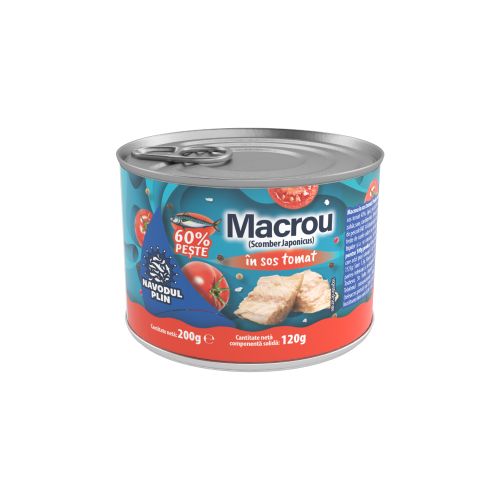 NP_Navodul Plin - Macrou sos tomat 200 gr