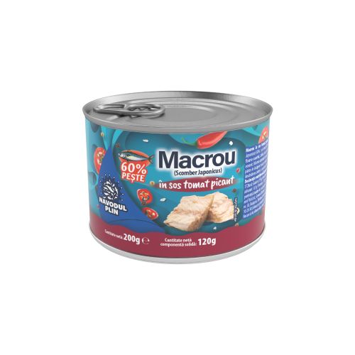 NP_Navodul Plin - Macrou sos tomat picant 200 gr