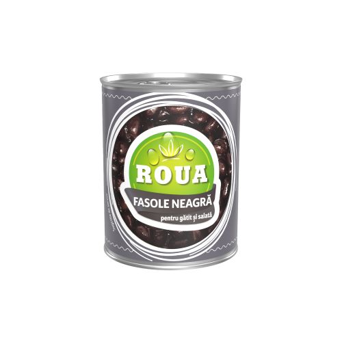 ROUA Legume_ROUA - Fasole neagra pentru gatit si salata 400g Bioverde