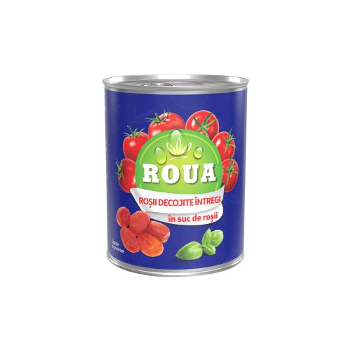 ROUA Legume_ROUA - Rosii decojite intregi in suc de rosii 400g - BIOVERDE