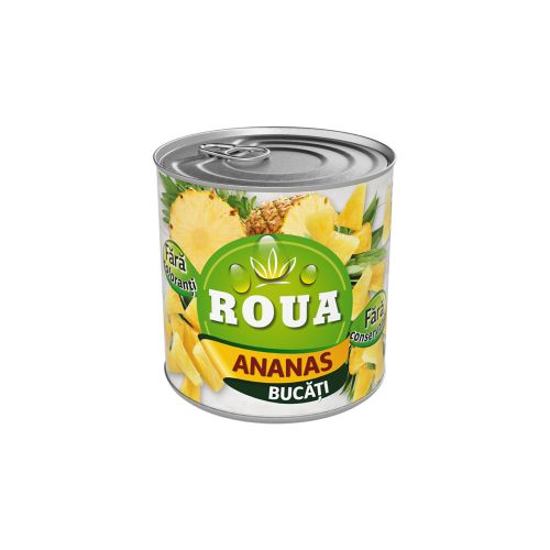 ROUA_ROUA Ananas bucati 565g EO