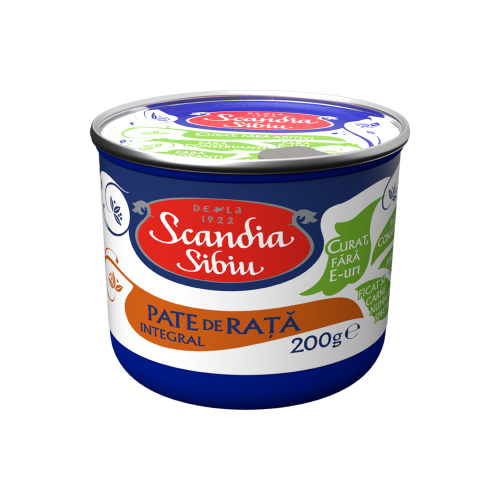 SS Pate Carne_ScandiaSibiu_pate_rata_intergral_200g
