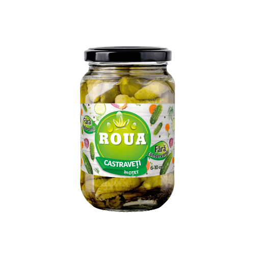 ROUA Muraturi_ROUA Castraveti in otet 6-10 cm 680g TO