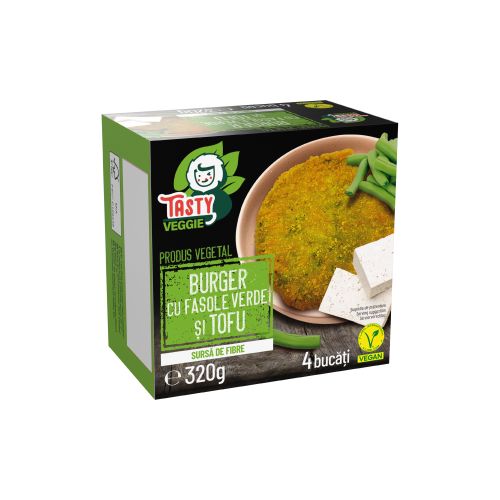 TASTY TASTY VEGGIE Burger Fasole Verde Tofu g
