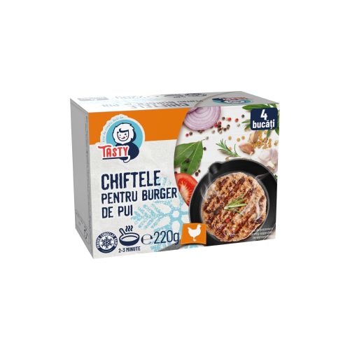 TASTY TASTY chiftele burger pui g